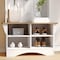 Flash Furniture Paisley 31.5in. Wide Hall Tree w/Bench, 3 Single Storage Hooks, and 4 Lower Storage Cubbies NAN-FY-HY-HT06-WHTWTH-GG - alternate 9